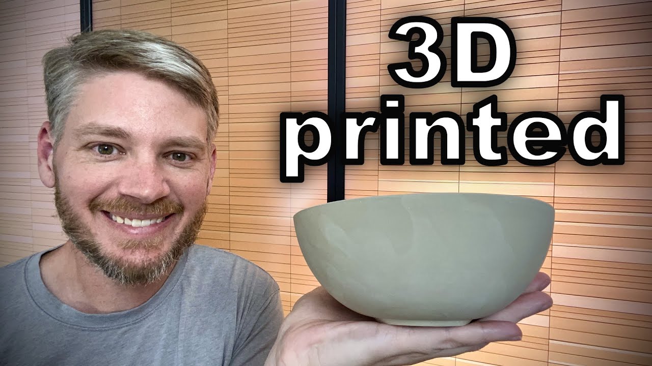 Custom 3D Printed Mold for Plaster to Slip Cast a Bowl!