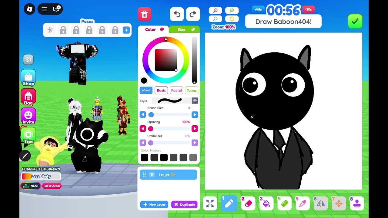 Drawing in roblox game 🎮 ✨️ 