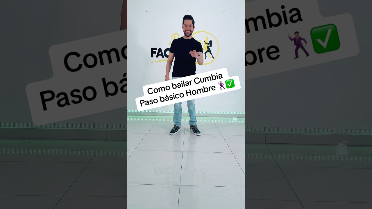 Como bailar Cumbia | Paso b&aacute;sico Hombre 🕺🏻✅