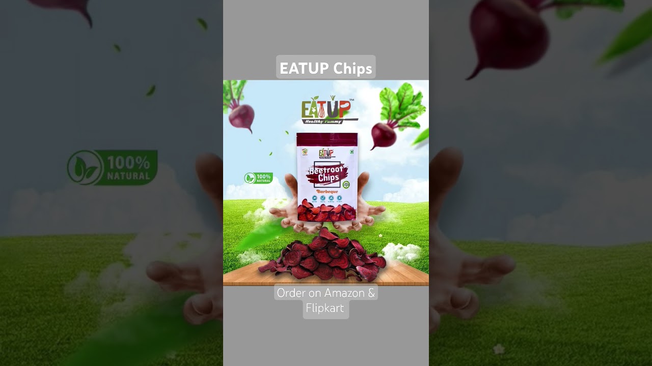 EATUP Beetroot chips | Eat Healthys #chips #healthy #beetroot #eatup