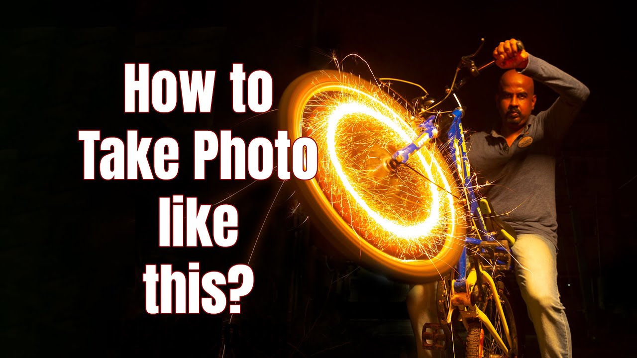 Photography at home ▶ Must try Sparkler Photography at home - Photography in Tamil
