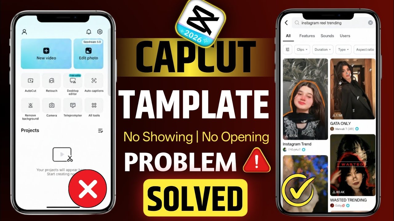 CapCut Template Option Not Showing in India? 100% Working | Capcut Problem Solve Karna Sikhe