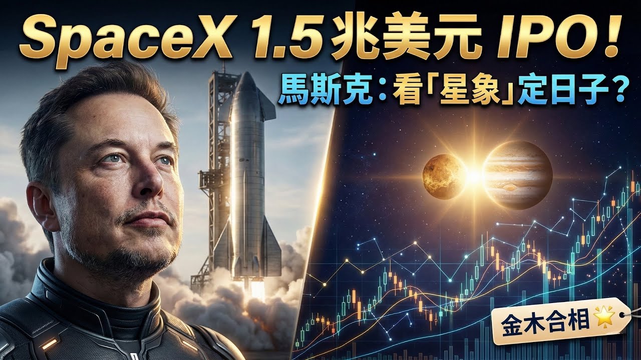 馬斯克太瘋狂！SpaceX 1.5 兆美元上市日竟靠「觀星」決定？這天象有什麼玄機？🔮