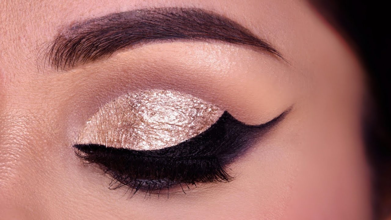 Soft Gold Metallic Eye Makeup  Look Perfect for Hooded Eyes Morphe Gilded Desert eyeshadow palette