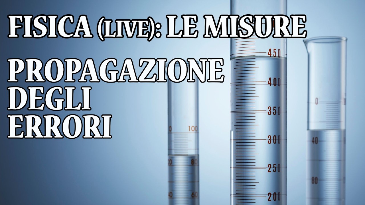 Misure, Incertezza e Propagazione degli Errori (Fisica Live) - Lez 6