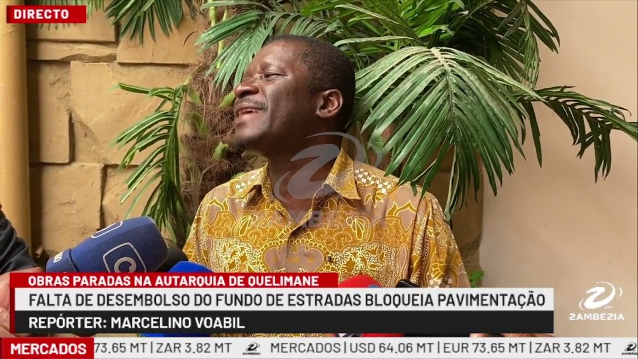 QUELIMANE: FALTA DE DESEMBOLSO DO FUNDO DE ESTRADAS BLOQUEIA PAVIMENTAÇÃO| TV Zambézia 24h