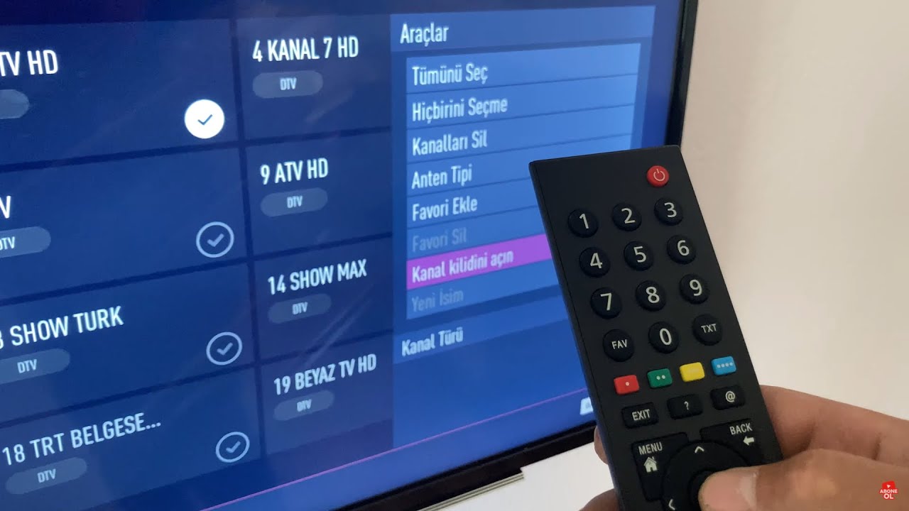 Arçelik TV Kanal Kilidi Nasıl Açılır