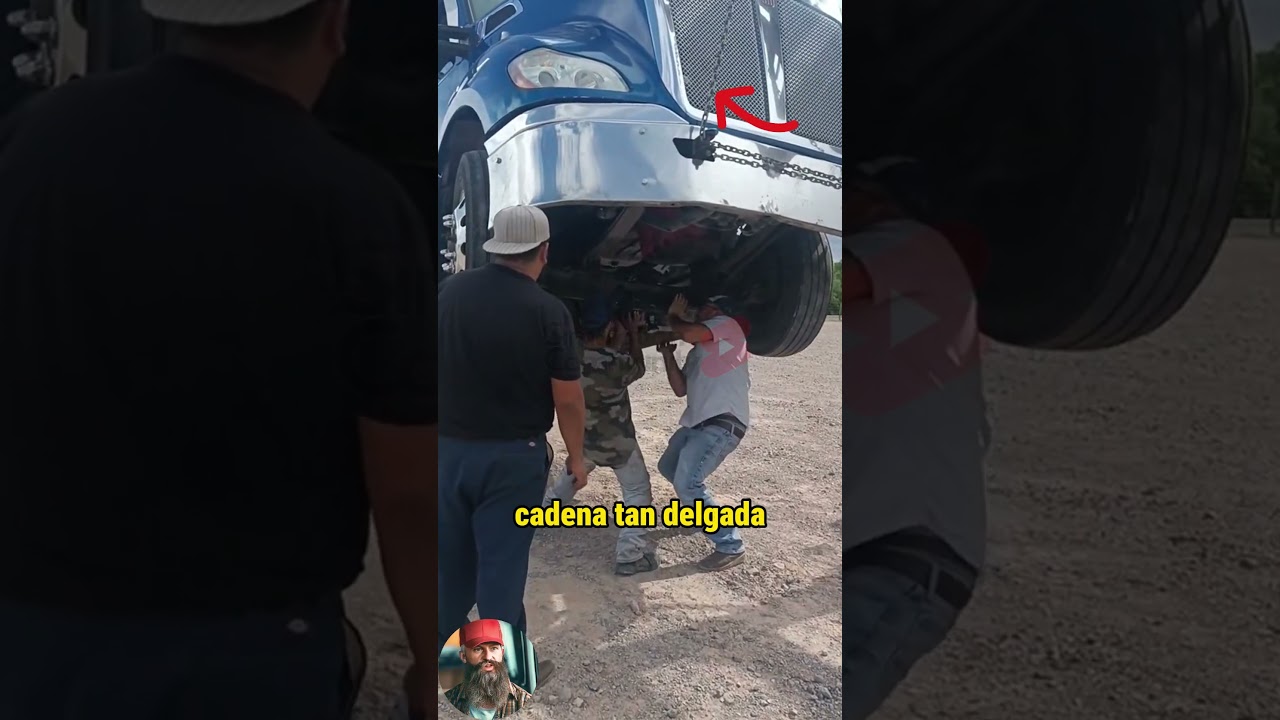 Arriesgaron su vida para colocar un perno rey #trucks #trailers #camioneros #camiones #camion