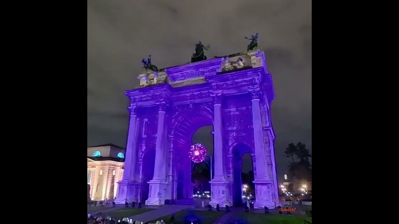 Olimpiadi Milano Cortina 2026 - Milano Arco della Pace - Braciere Olimpico