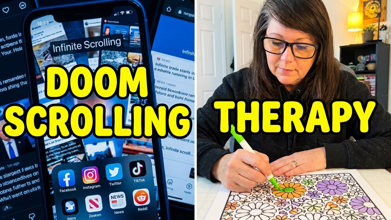 Therapeutic Coloring Session | Replace Your Scrolling Habit