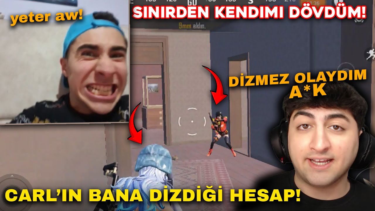 CARL'IN DİZDİĞİ PUBG HESABIMI OYNADIM! - SİNİRDEN GÖZÜM DÖNDÜ !