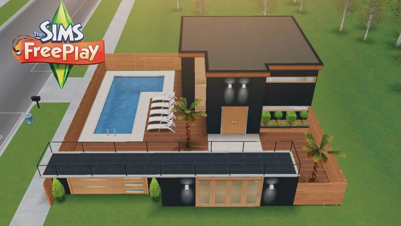 Casa Pequena Black  || Tutorial De Construção || THE SIMS FREEPLAY ⚒️