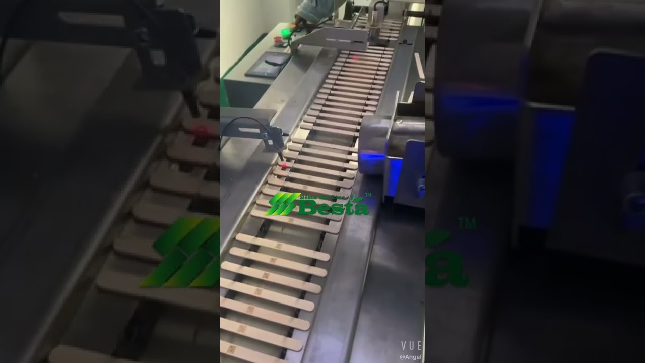114MM Wooden Ice Cream Stick Laser Branding Machine-New design &hearts;️&hearts;️ BESTA MACHINE