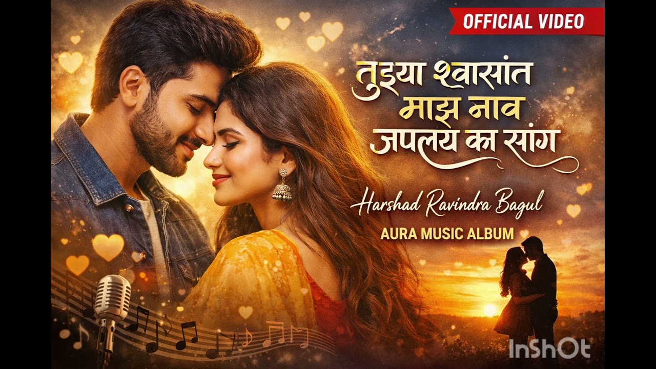 Tuzya Swasaat Maza Naav Japlay Ka Sang|Aura Music Album| Harshad Ravindra Bagul #marathisong 