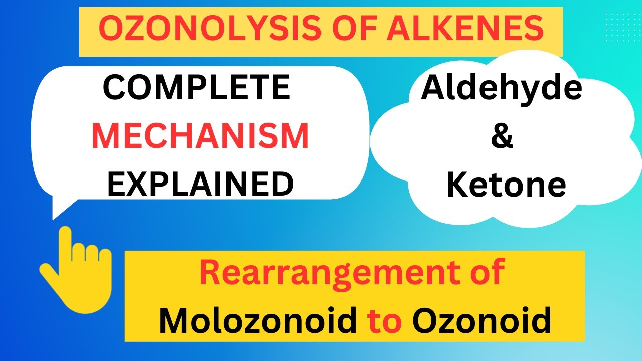 Ozonolysis of Alkenes: Aldehyde & Ketones formation II Complete Mechanism Explained with example II