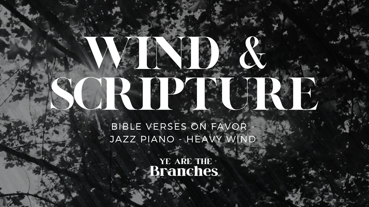 GET SOME REST// Bible Verses On Favor w/ Wind & Jazz for Sleep & #Meditation (2 HRS) #asmr #lofi