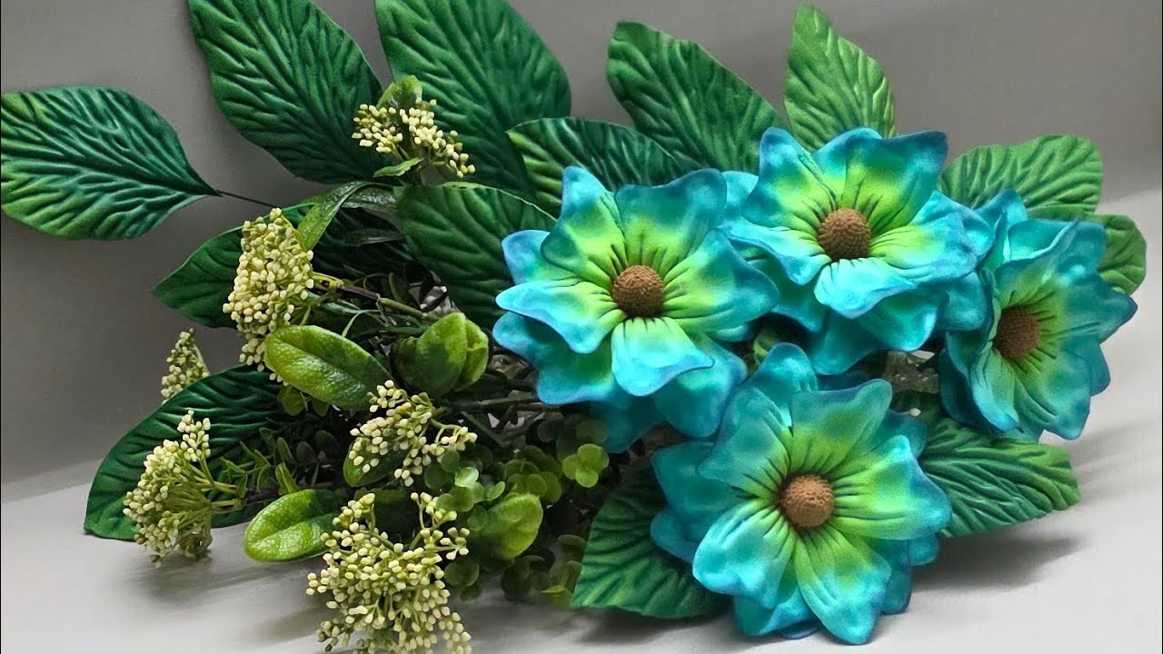 FLOR MEL en Foami realizado desde cero muy fácil y rápido!