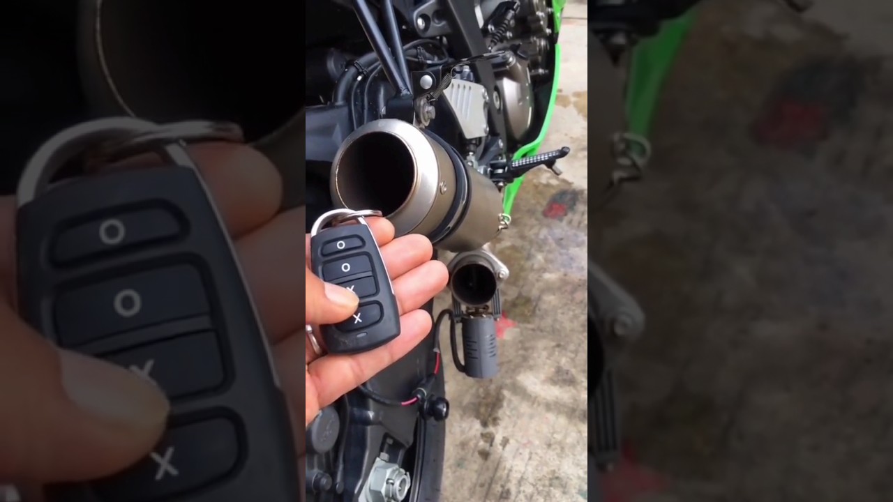 remote control exhaust system sound changer for any bike #shortvideo #exhaust #vlog  #shorts