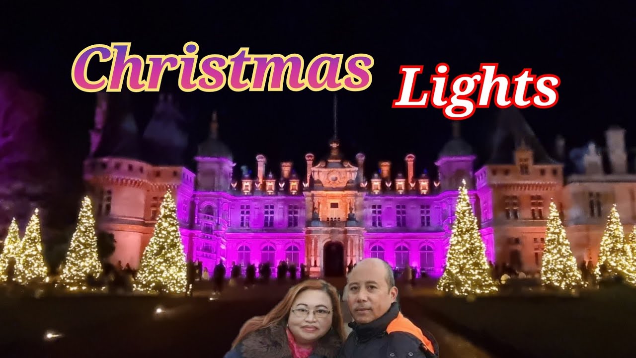 Christmas music and magical light show