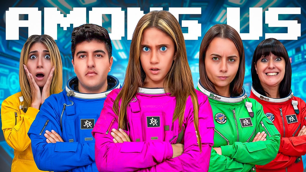 GIOCHIAMO AD AMONG US CON I NOSTRI AMICI DANI E ROBBI E SORELLA JENNY NELLA VITA REALE!🔫