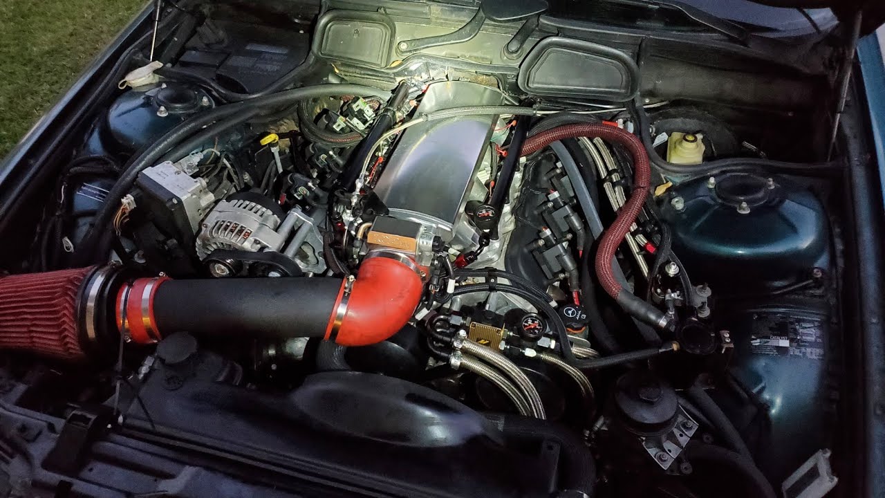 e38 740iL BMW LS SWAP pt. 31 - redoing my oil pan and fuel pump upgrade
