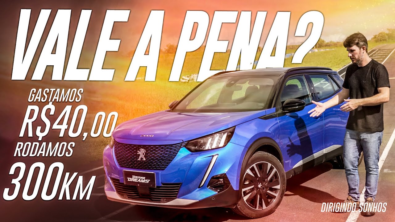 Carro 100% elétrico! Peugeot E-2008 GT em detalhes, consumo, carga, bateria, conforto!