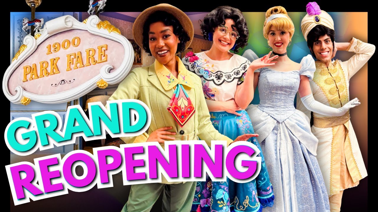 FIRST LOOK at the Grand Reopening of 1900 Park Fare | Characters, Dinner, and More!