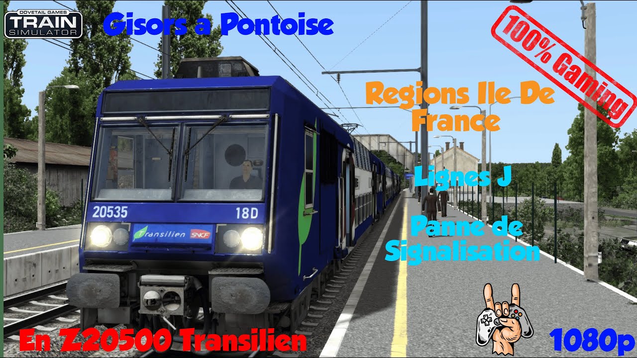 🚆 “PANNE DE SIGNALISATION sur la Ligne J ! 😱 De GISORS à PONTOISE en Z20500 Transilien | TSC 24