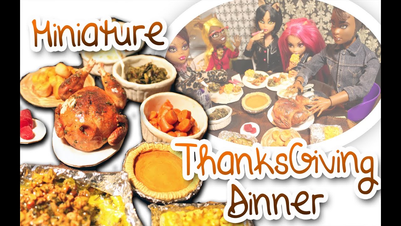 Miniature Thanksgiving Dinner | Southern style | Polymer Clay Tutorial