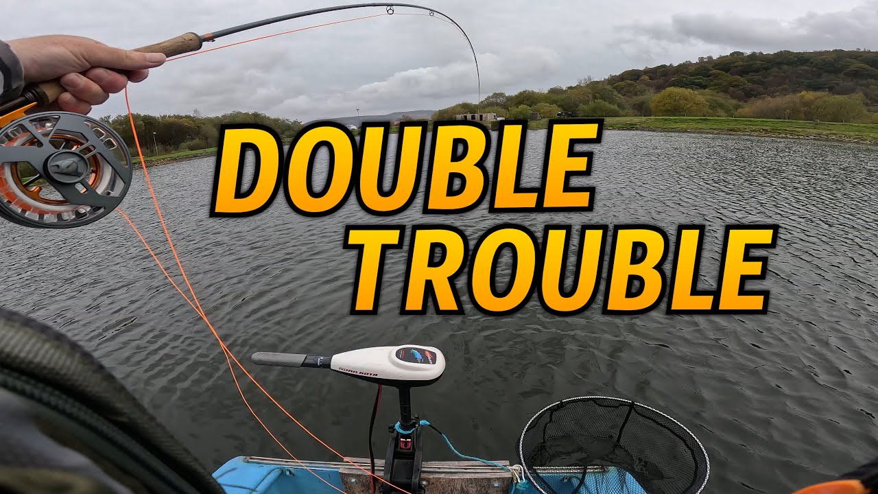 UK Fly Fishing - BIG Rainbow At Dare Valley Trout Fishery