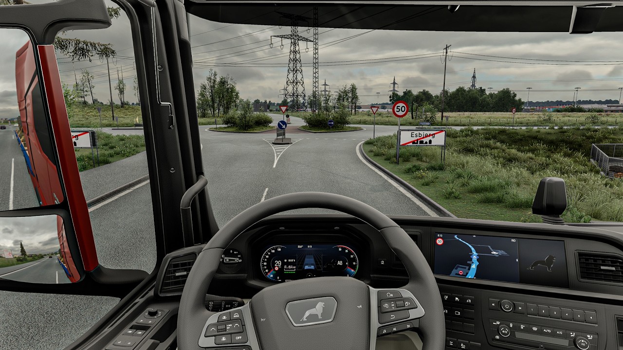 4K Realistic Ultra Graphic in Denmark |Euro Truck Simulator 2 1.57 Snowymoon Mods Gameplay