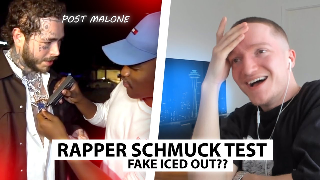 Justin reagiert auf FAKE Iced Out Check bei Post Malone, Blueface.. | Reaktion