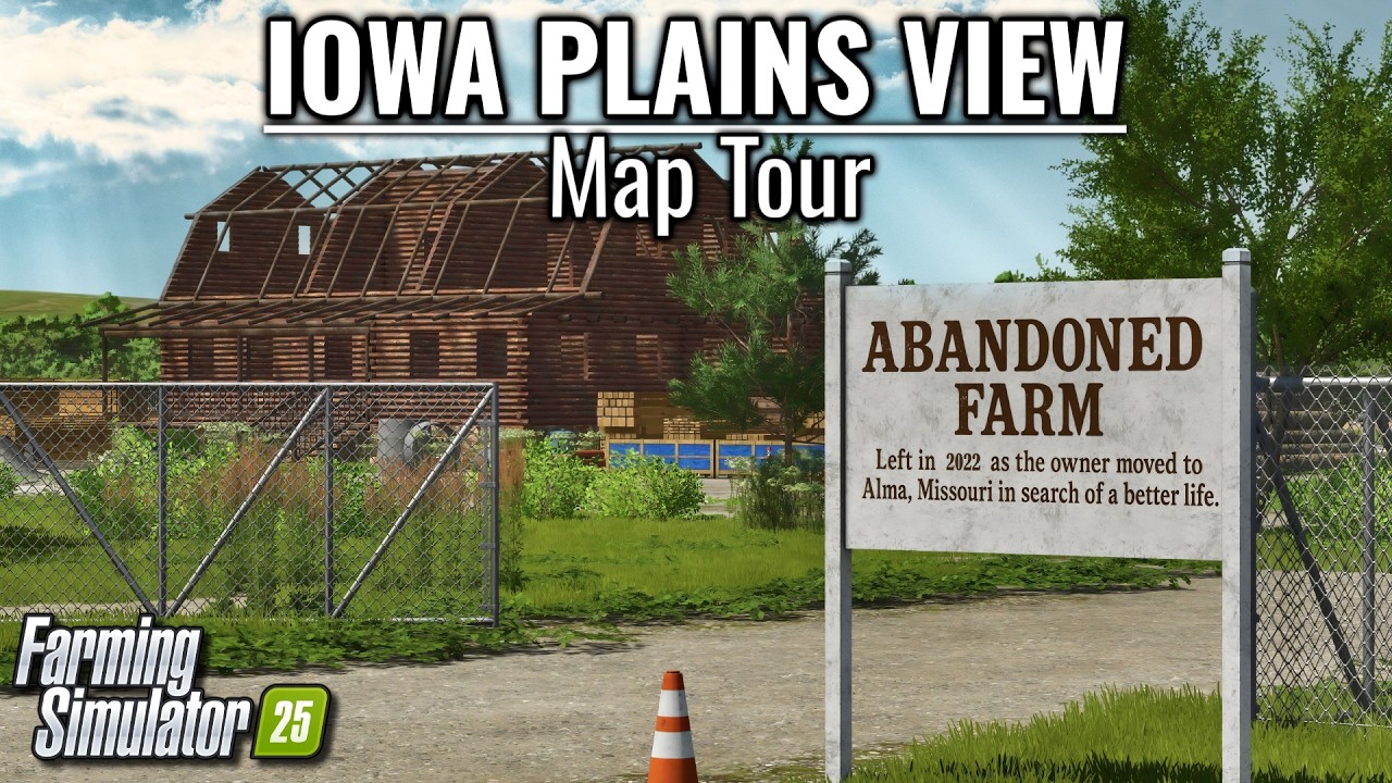 IOWA PLAINS VIEW - Map Preview (by Celobuki) | Farming Simulator 25