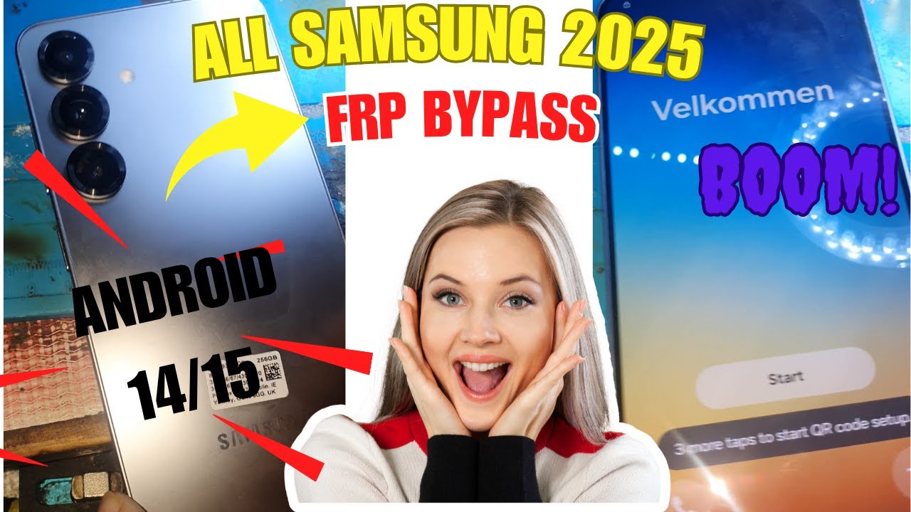 All Samsung  FRP Bypass Android 15 Any Security 2025 / Samsung S25 Google Account Unlock 