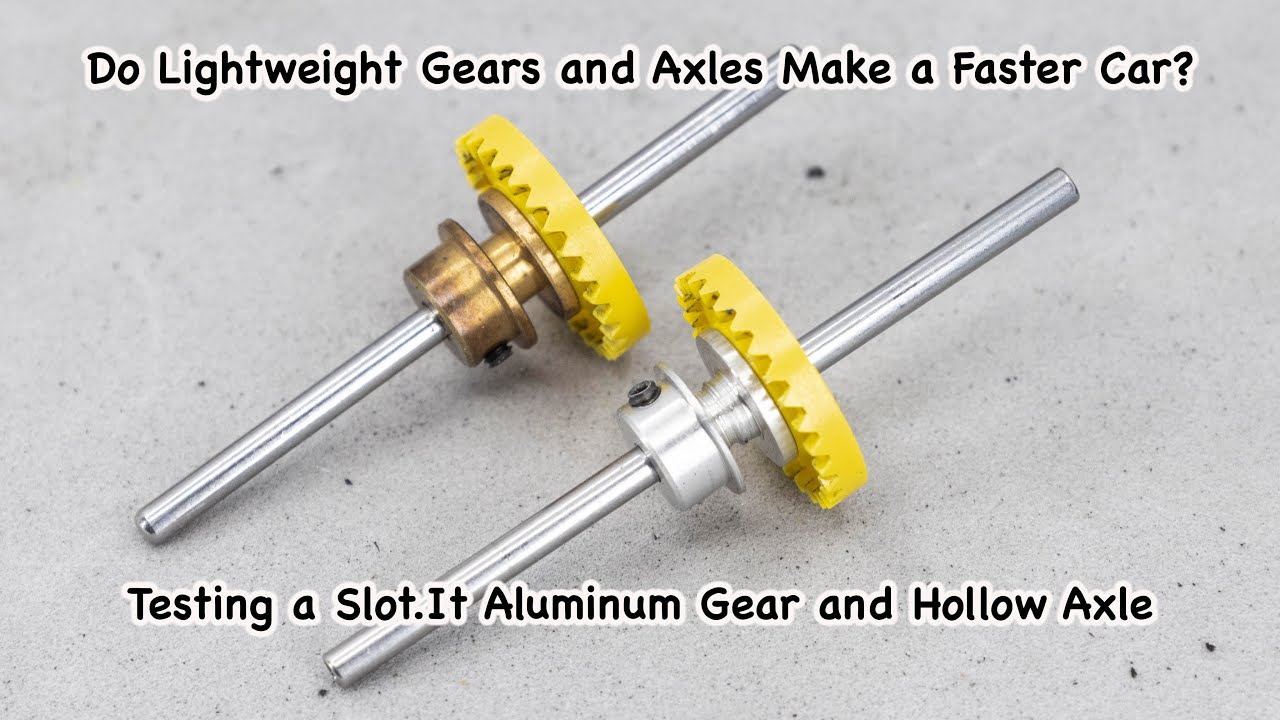 Do Lightweight Axles and Gears improve performance on your Slot.It 1/32 scale slot car
