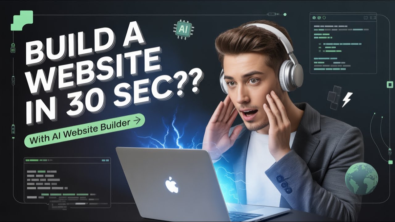 Build a Website in 30 Seconds with AI Website Builder | No Code Needed