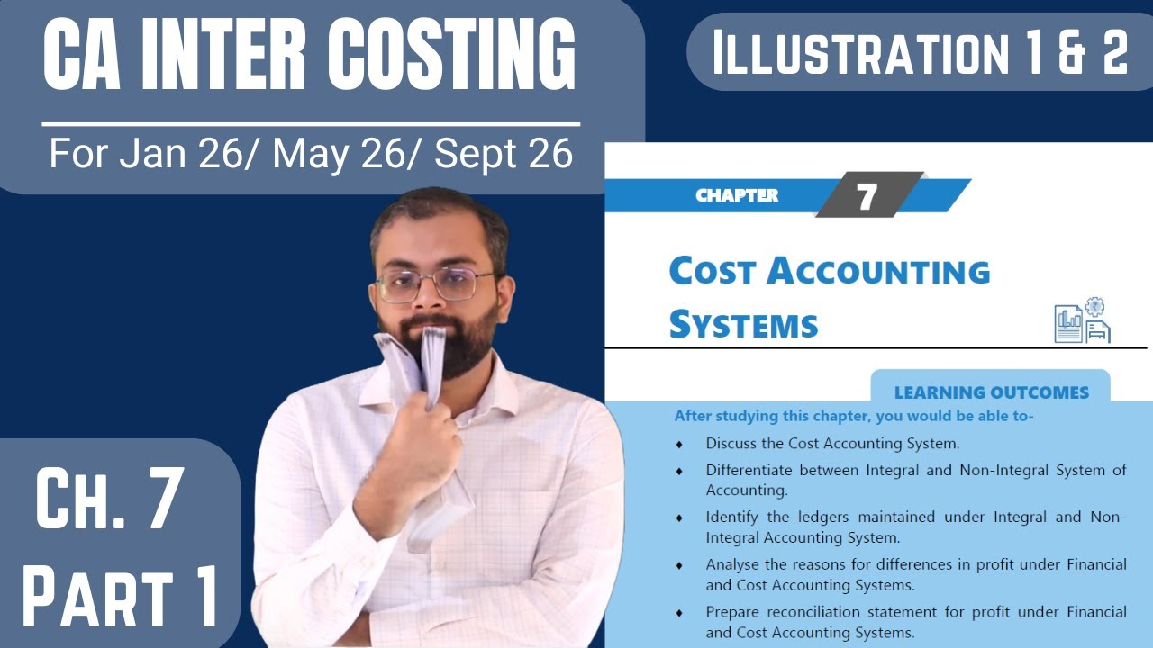 Non-integrated Accounting System | Illustration 1 & 2 | Costing Ch. 7 |  Jan 26/ May 26/ Sept 26