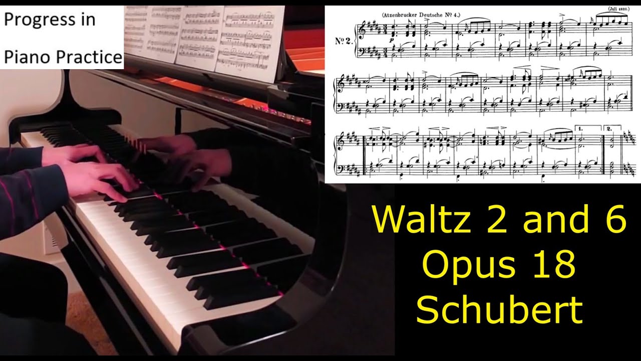 ✨🎵✨Waltz (Viennese) No 2 and 6 Op 18 - Schubert