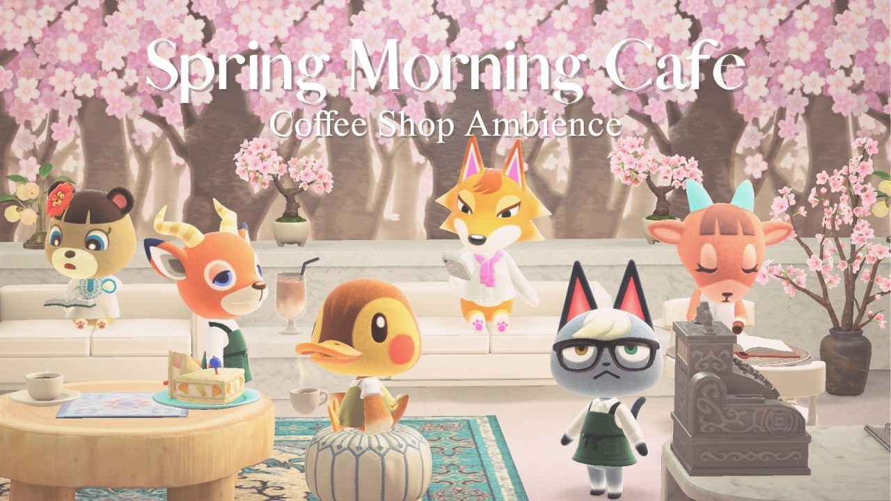 Spring Morning Cafe ☕ Cozy Lofi Jazz for Study & Work | Cherry Blossom Coffee Shop Ambience (3Hours)