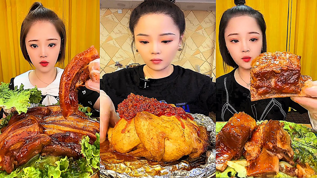 Real Mukbang :) spicy Pork Bellly Soothing Sounds While Enjoying Delicious 먹방 모음이 팅쇼 리얼 사운드 #722