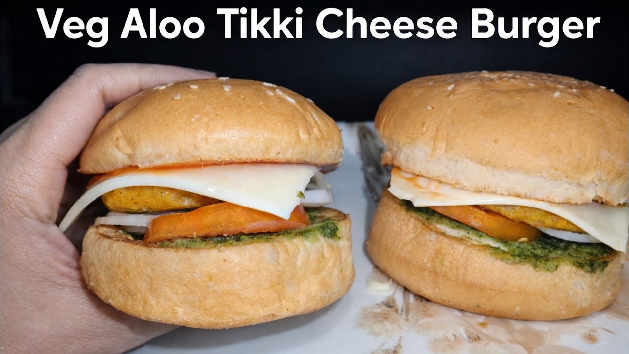 Mc Donald जैसा वेज़ बर्गर बनाने का आसान तरीका | Aloo tikki burger | pratibha 