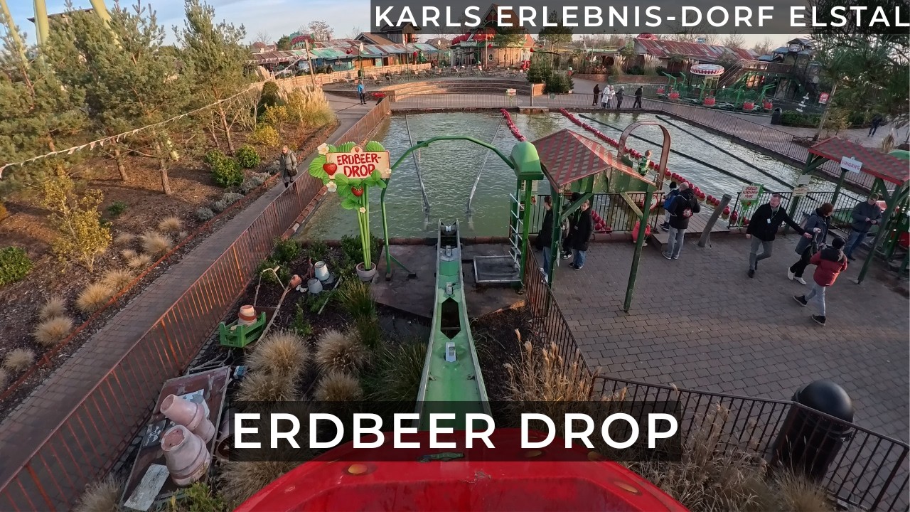 Erdbeer Drop | Karls Erlebnis-Dorf Elstal bei Berlin | OnRide POV