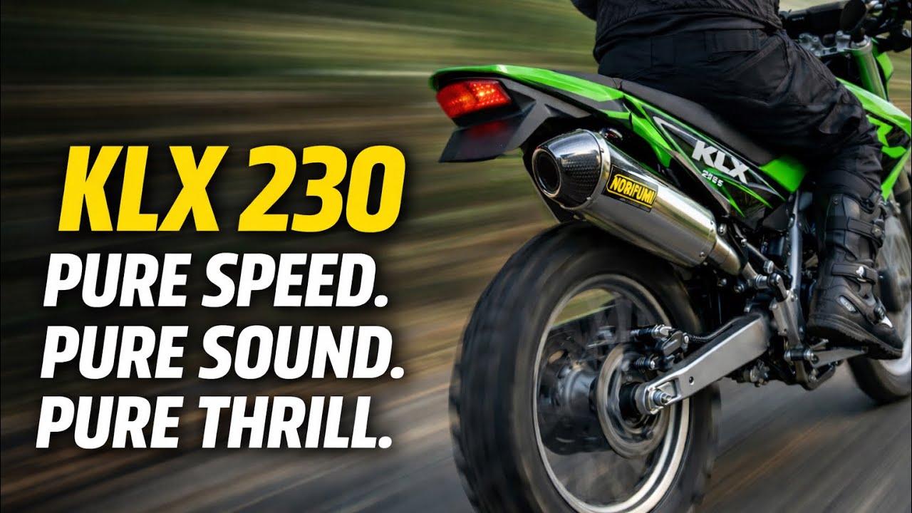 KLX 230 with Norifumi exhaust ❤️‍🔥🔥