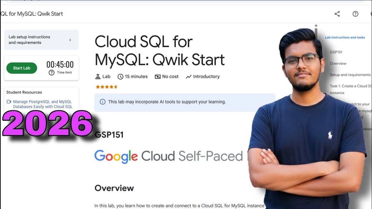 Cloud SQL for MySQL: Qwik Start Lab Solution | Google Cloud Skills Boost 2026