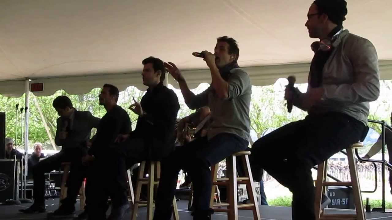 NKOTB - Jealous (Blue) at Live in the Vineyard 4/7/13