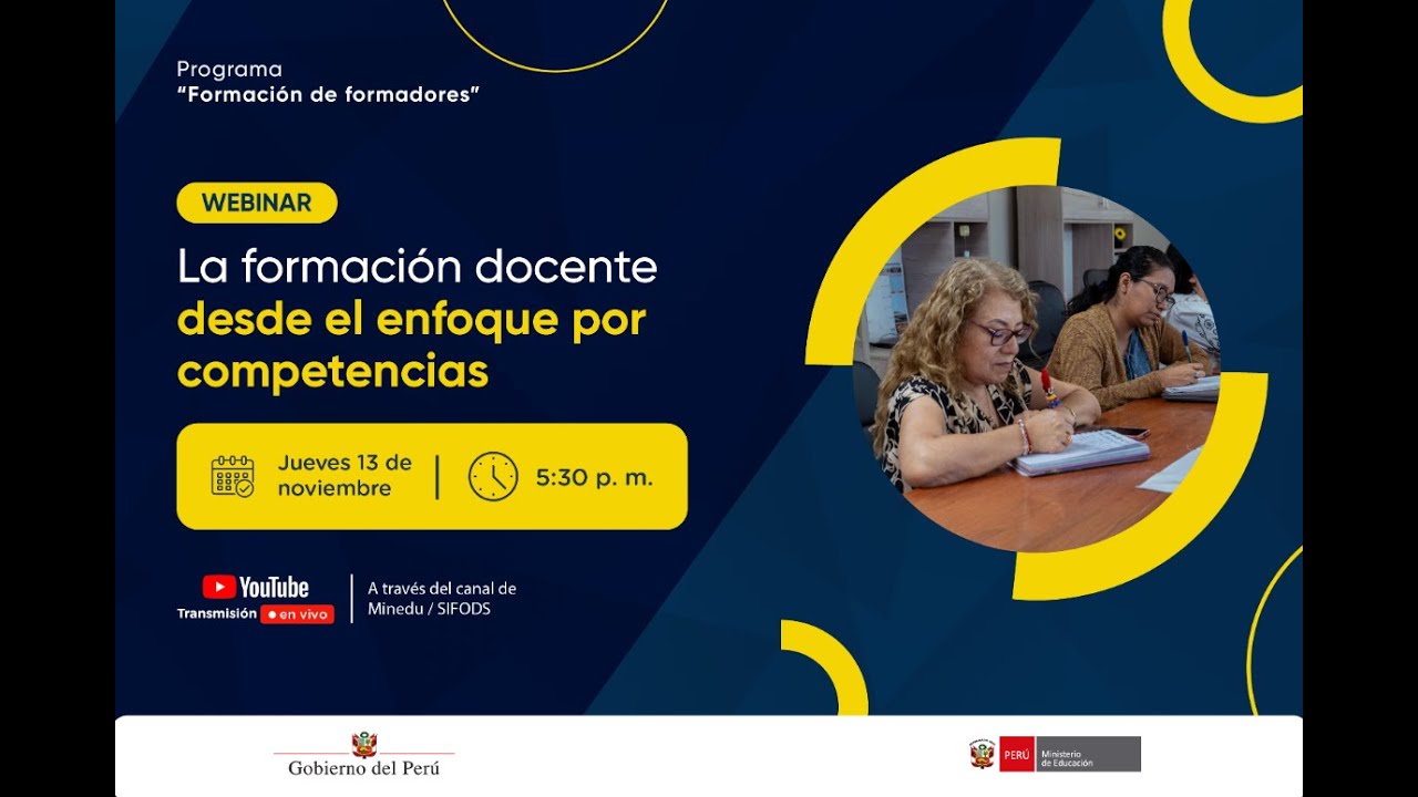 Webinar: La formación docente desde el enfoque por competencias