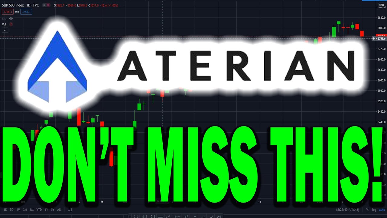 Aterian ATER Stock to $19.44! MAJOR SUPPORT LINE & EXTREMELY BULLISH PATTERN! DO NOT MISS THIS!!!