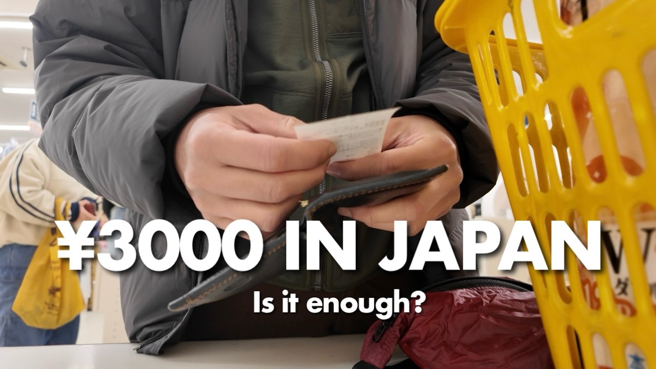 How Much Can ¥3000 Buy in Japan? | Medical Day,  Essentials Only Groceries  | Japan Diaries