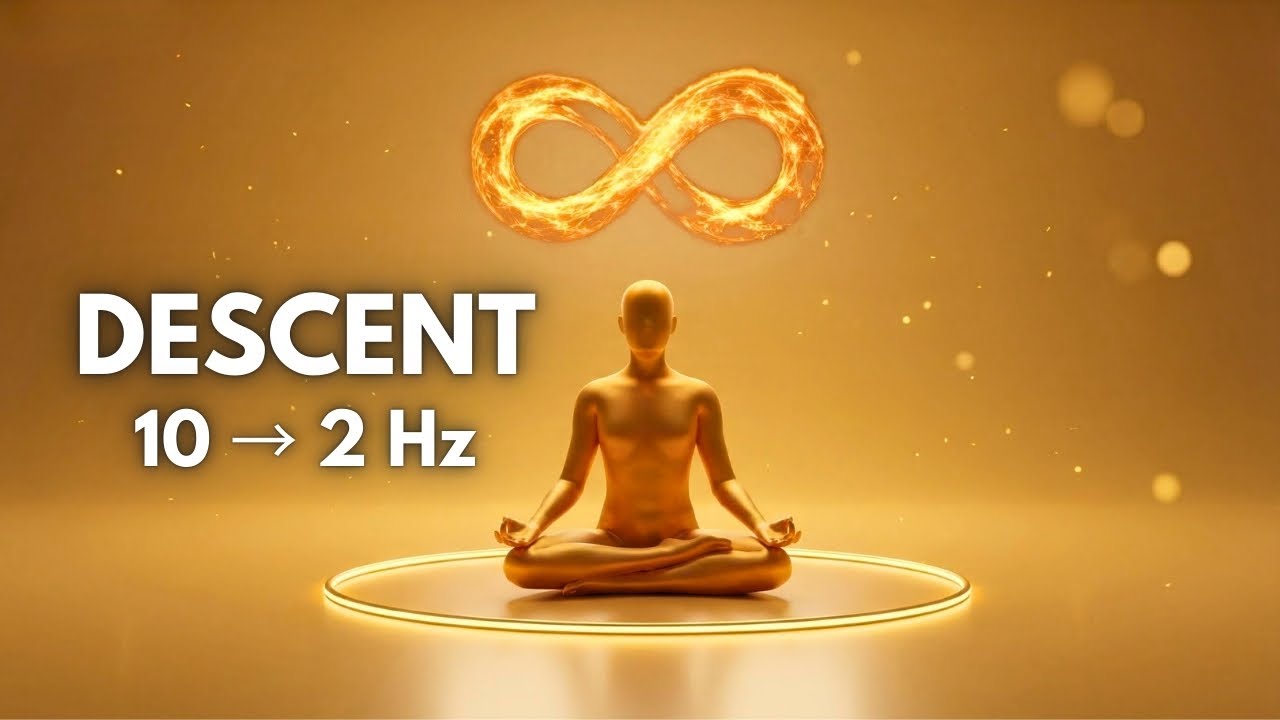 Progressive Binaural Session | Alpha to Delta Downregulation & Deep Meditative Transition