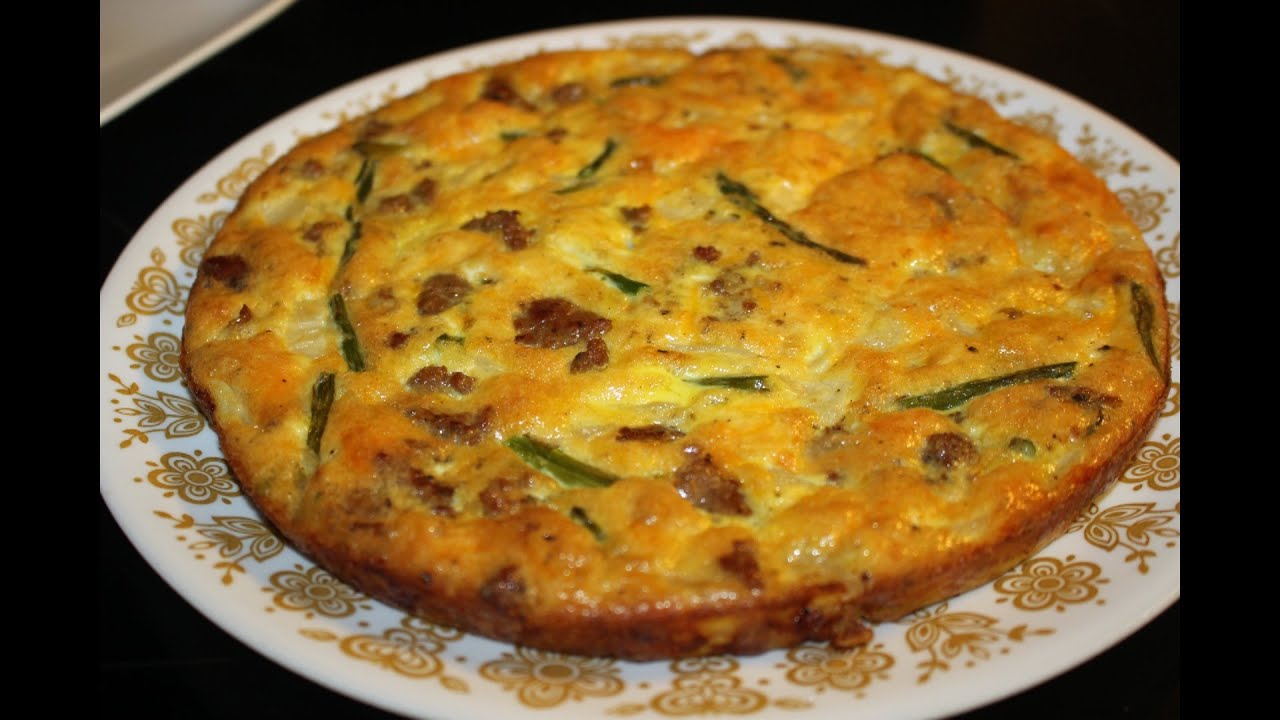 Sausage n Cheese Breakfast Frittata ~ Easy ~